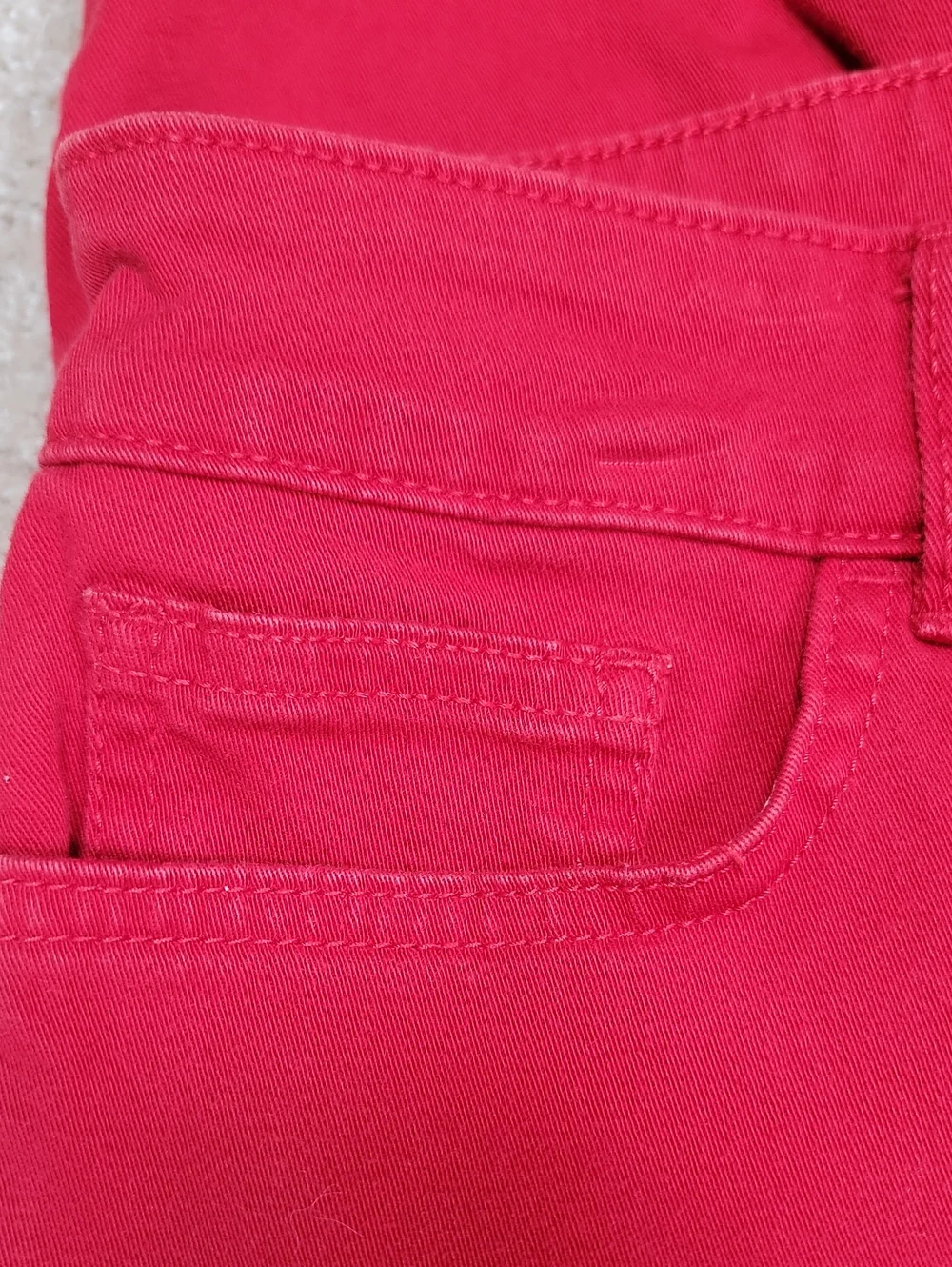 Chaps Red Women's 5 Pocket Denim Jean Shorts Pants Size 10 EUC